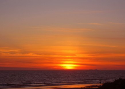 Sunset - sunset, nature, beaches, sky