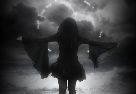 Free Me - beauty, gothic, night, dark