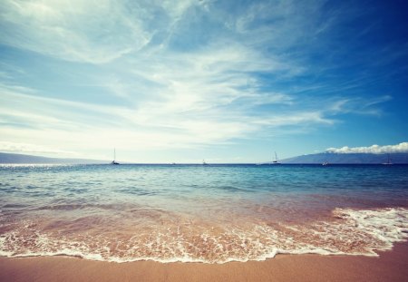 Beautiful Beach - sky, beach, ocean, blue, beautiful