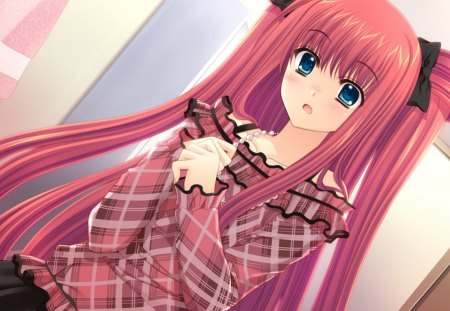 Yumeko Yamino - sekajyo, anime, anime girl, red, yumeko yamino