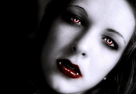 Red Eyes - vampire, gothic, red, dark