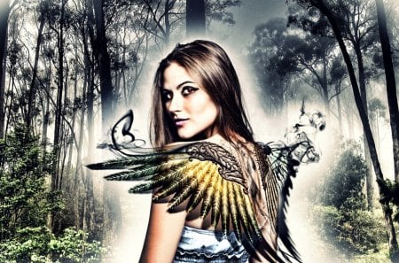 Earning My Wings - spiritual, fairy, fantasy, wings