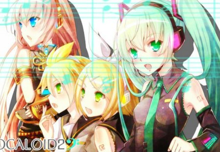 The First Sound Of The Future - vocaloid, kagamine rin, megurine luka, hatsune miku, kagmine len