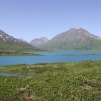 mountains and water