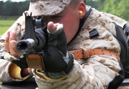 THE MOST DEADLY THING IS A MARINE AND HIS RIFLE ! - usmc, marine corps, marines, recon