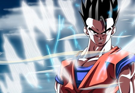 gohan powers up - dragonball, dbz, dragon, gohan