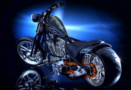 Bad to the Bone - boss, cool, awesome, superbike, blue