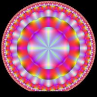 Pink Glowing Mandala