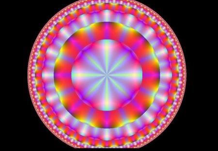 Pink Glowing Mandala - abstract, glowing, purple, mandala, pink, fractal