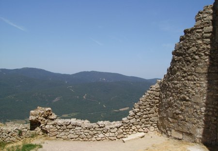 peyrepertuse - cathare, france, peyrepertuse, architecture, castle, medieval