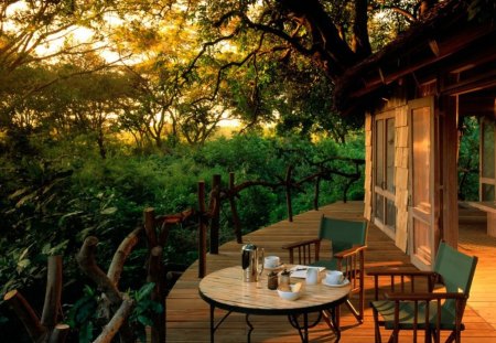 Tanzania - nature, home, forest, house, wonderfully, tanzania, relax