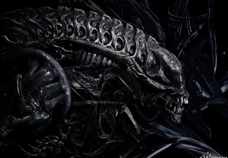 Alien - alien, black, deadly, creature