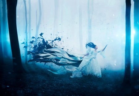 From the woods - cg, girl, fantasy, wood