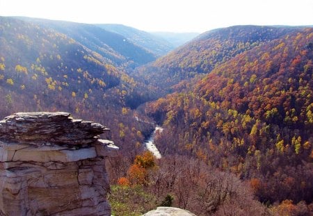 Autumn Came Early - nature, west virginia, mountains, autumn