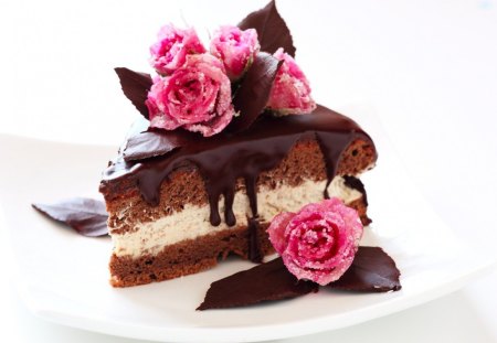 Cake - photo, rose, choco, cake