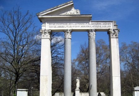 Roman temple.. - architecture, sky, roman, ancient