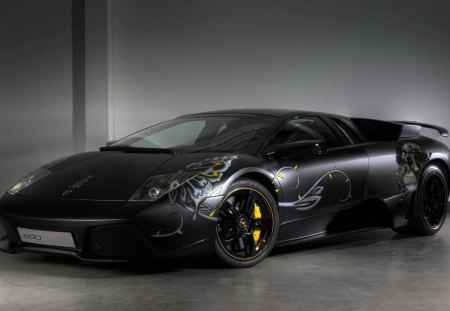 Lamborghini LP710 - black, lp710, airbrush, lamborghini