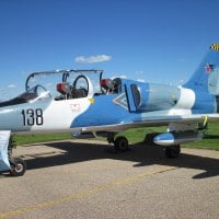 1969 Aircraft jet trainer at Alberta Museum 