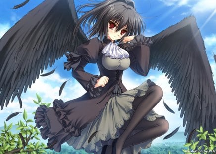 Dark Angel - girl, dark, angel, female, anime