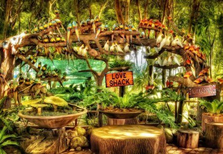 love-shack-tiki-room - fun, forest, fantasy, nature