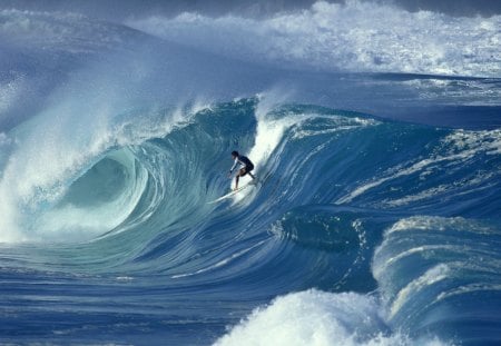 Surfing - surfing, ocean, big waves, photography, water, surfer, waves