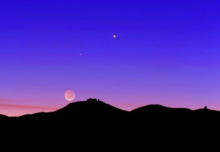 PLANETS - moon, stars, jupiter, venus, space