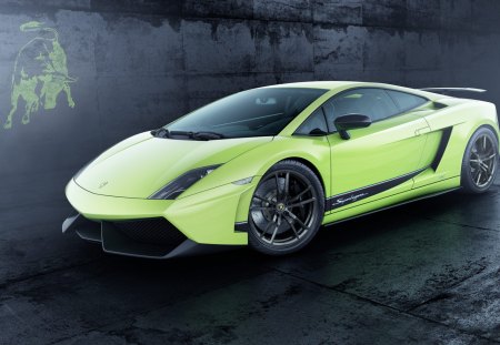 Gallardo LP 570 - gallardo lp 570 4, lime, emblem, superleggera