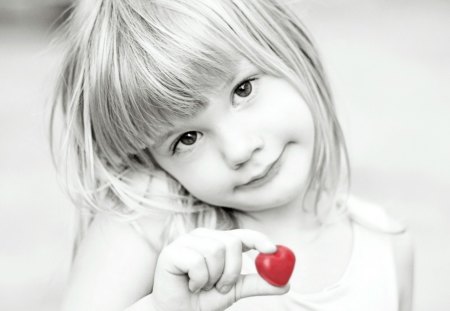 Little Heart - heart, for u, romantic, red, girl, little, love