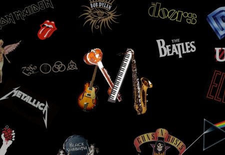 Rock N Roll~Some of the Greats - keyboard, music, saxaphone, bands, rock n roll, guitars, entertainment