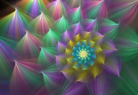 Breath of fresh air - colors, fractal