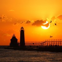 Evening at lighthouse