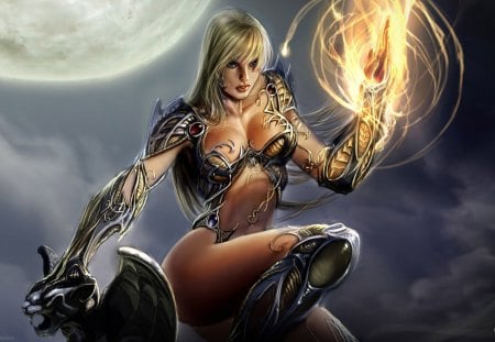 Powerful Girl - fantasy, 3d