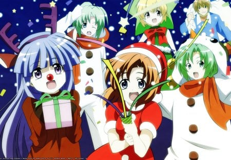 Higurashi no Naku Koro ni X-mas - anime, rena, christmas, higurashi no naku koro ni