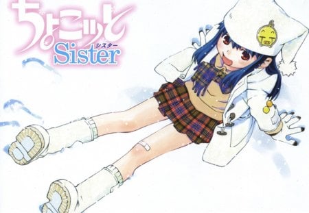 Choccoto Sister - anime, winter, snow, choccoto sister, chibi, choco