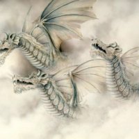 Three White Dragons