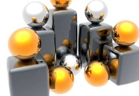 Podium - podium, 3d, spheres