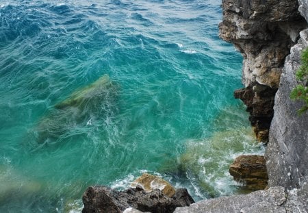 Tobermory - nature, lake, nice water, rocks