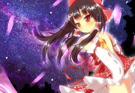 I'm only Yours Miko - game, touhou, girl, beauty, reimu, new, wall