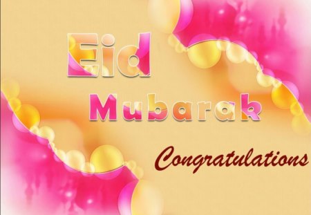 Eid Mubarak - mankind, greetings, festival, muslim, love