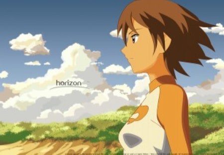 Kanae Sumida - horizon, 5 centimeters per second, kanae sumida, surfing