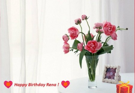 Birthday flowers for my friend rena22 - flowers, birthday, image, friend