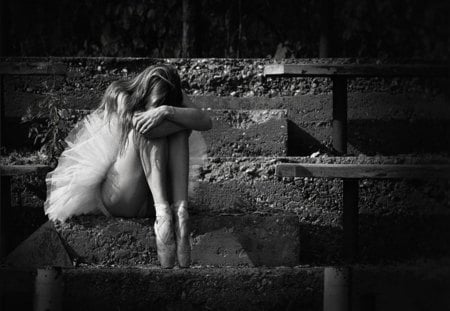 My Soul Craves Your Touch - alone, black and white, love, ballerina, soul, sad, dream, miss, woman