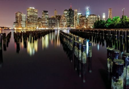 City - city, reflection, architecture, modern