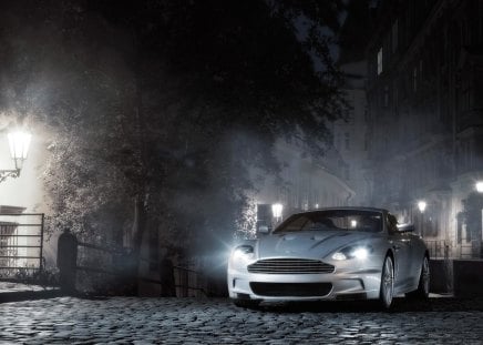 Aston-Martin - cars, night, aston, martin