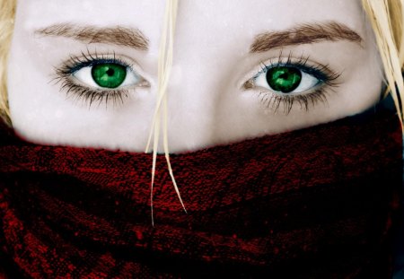 Green Eyes - green, girl, model, eyes