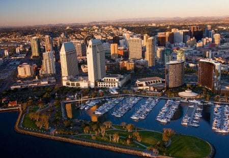 San Diego, USA - usa, city, buildings, san diego