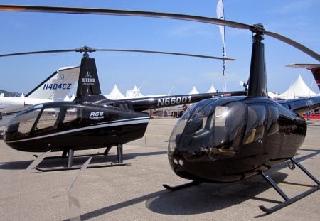 Airshow Cannes France - aircraft, airfield, helicopters, sky