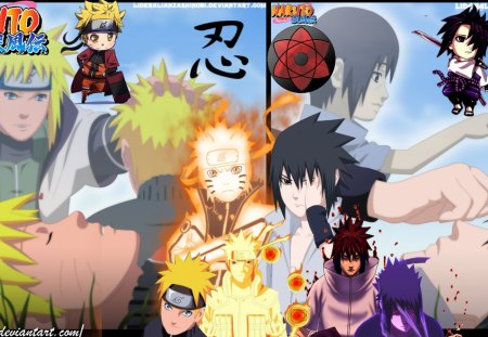 Naruto And Sasuke - sasuke, rivals, wallpaper, naruto