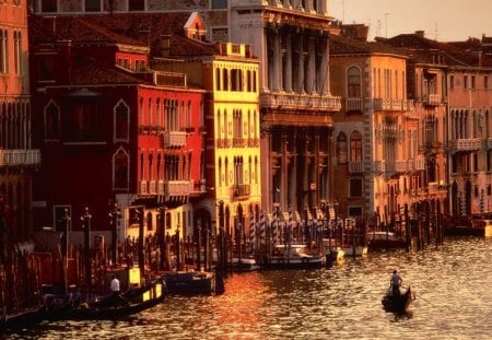 Afternoon in Venice - afternoon, river, photo, venice