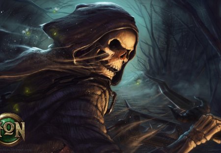 HON - skull, video, game, on